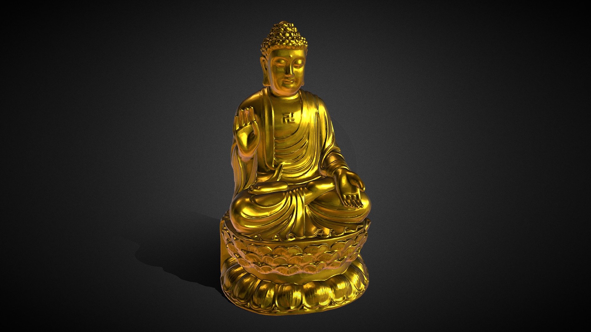 Buddha statue - Buy Royalty Free 3D model by design ap (@like2019) 3d model