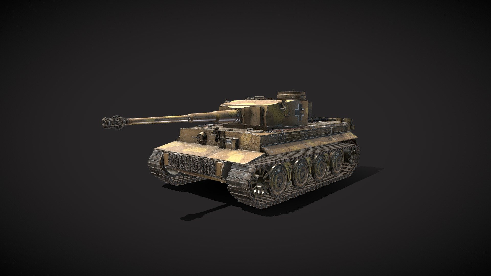 The Tiger I was a German heavy tank of World War II that operated beginning in 1942 in Africa and in the Soviet Union, usually in independent heavy tank battalions. It gave the German Army its first armoured fighting vehicle that mounted the 8.8 cm KwK 36 gun (derived from the 8.8 cm Flak 36). 1,347 were built between August 1942 and August 1944.[12] After August 1944, production of the Tiger I was phased out in favour of the Tiger II 3d model