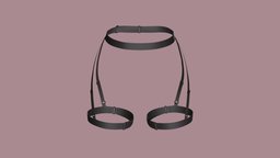 Lingerie Set (garterbelt) fashion, lace, lingerie, clo3d