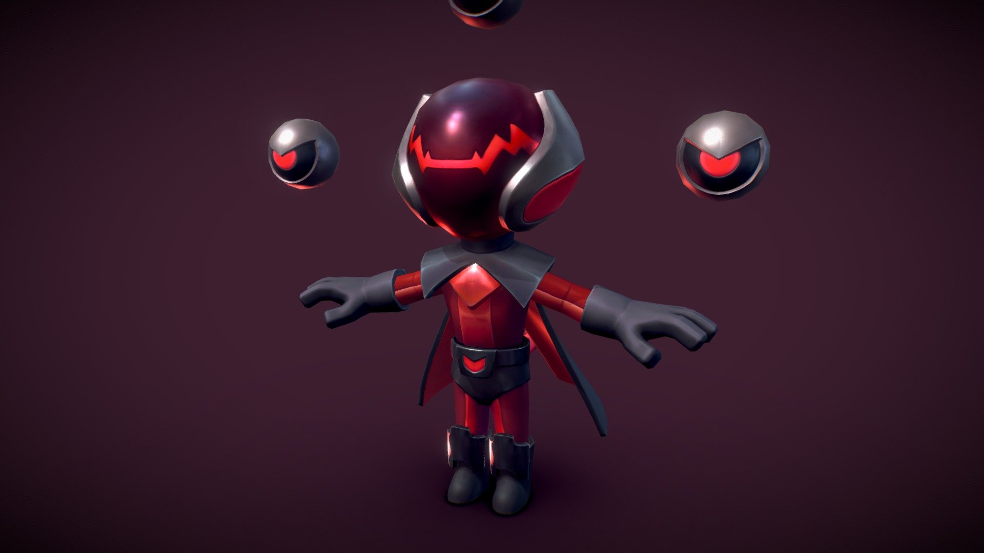Character modeling and texturing for the mobile game Caterra 3d model