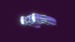 Cartoon Low Poly Sci-Fi Spaceship sky, toon, neon, star, illustration, blenderart, low-poly, cartoon, game, blender, lowpoly, gameart, sci-fi, fantasy, space, spaceship, light