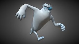 Ab Snowman dash, looney, tunes, 3d-model, warnerbros, game, model