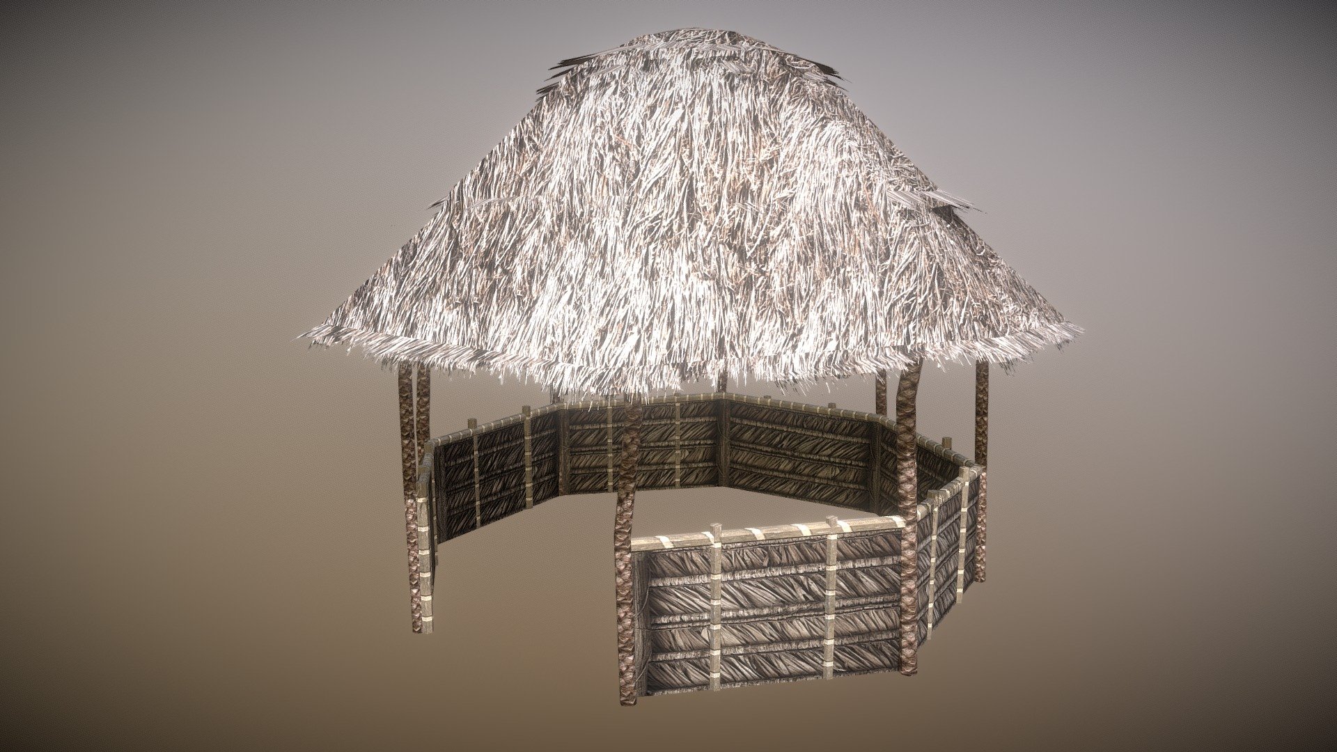 Very low poly game model 3d model