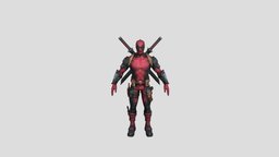 Deadpool comics, ironman, spiderman, deadpool, deadpool3d, deadpool-marvel-characterdesign-charactermodel