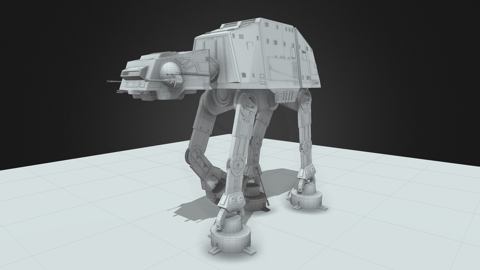 Modelled with mainly polygons in Maya and completed in 2008 (hence, with an older Maya software version).

Includes default shader applied and ground plane. No animation and only pivot-point rigging a applied.
Your download includes both the original .mb (with all the modelled individual parts and components accessible) and converted .obj files (see Download size &ndash;&gt; See all files) 3d model
