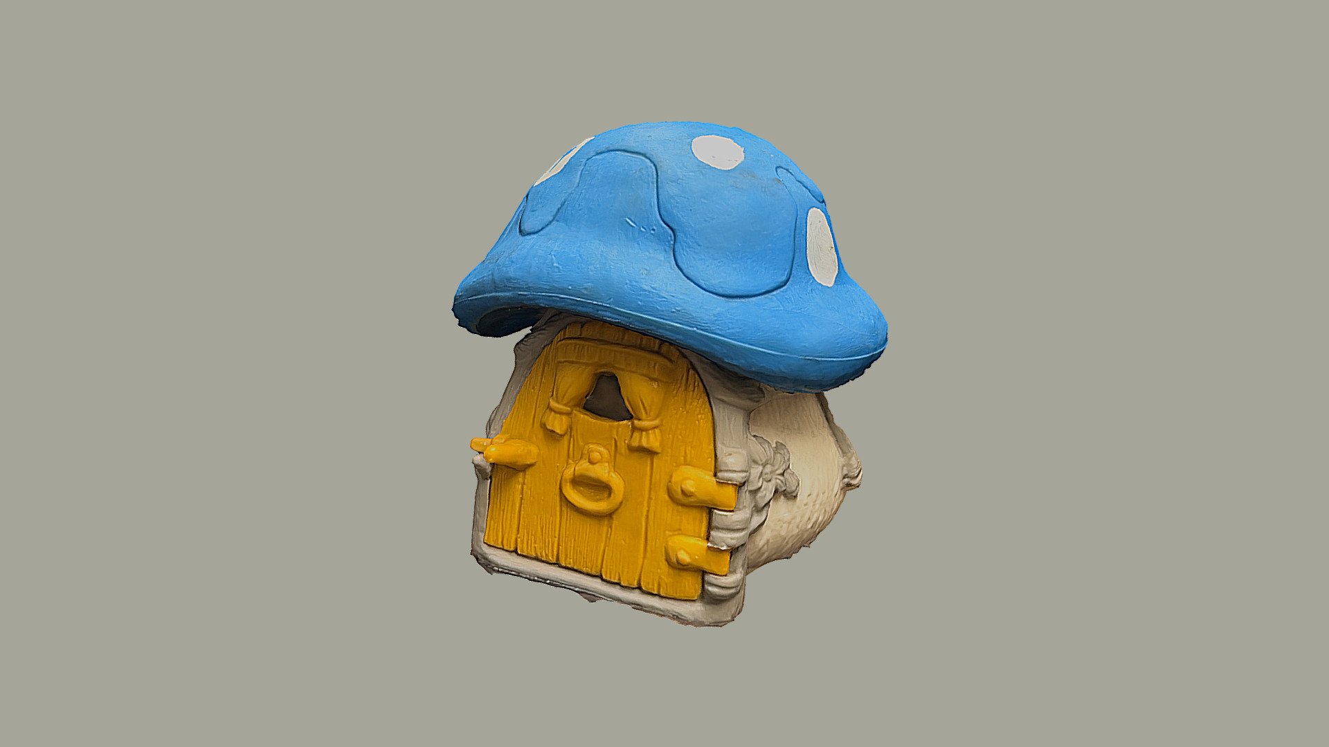 vintage smurtfs house toy - SMURFS HOUSE TOY - Download Free 3D model by les83machines 3d model