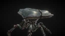 Mega Crab giant, mega, substancecrab, substancepainter, creature, concept, space