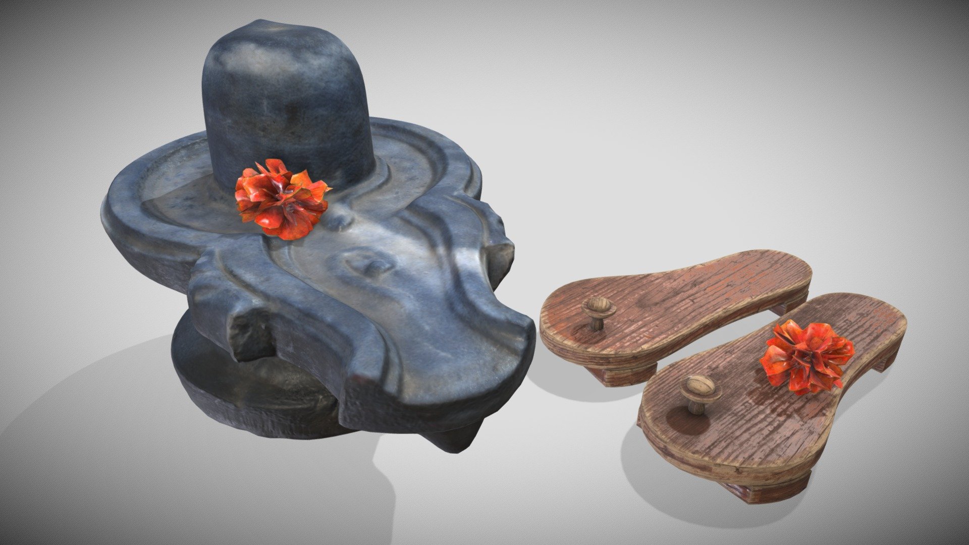 3 Different Materials
Indipendent Maps - Guru Lingam - Download Free 3D model by Francesco Coldesina (@topfrank2013) 3d model