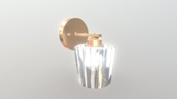 Fiona 1 light round wall lamp fbx, maya, blender