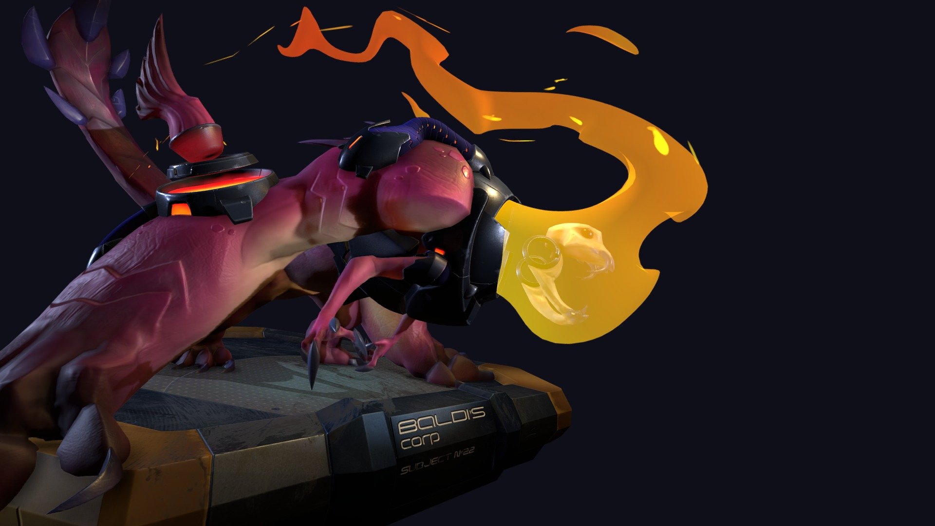 Hey guys ! Here is a model I made based on a concept from Baldi Konijn https://www.artstation.com/baldi-konijn . Hard to chose only one concept from him, but wanted to make some hardsurface so I took this one ! - Space Demon - 3D model by Polenta (@kln) 3d model