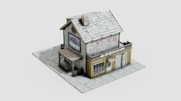 Old Building 2-Freepoly.org substancepainter, substance, building