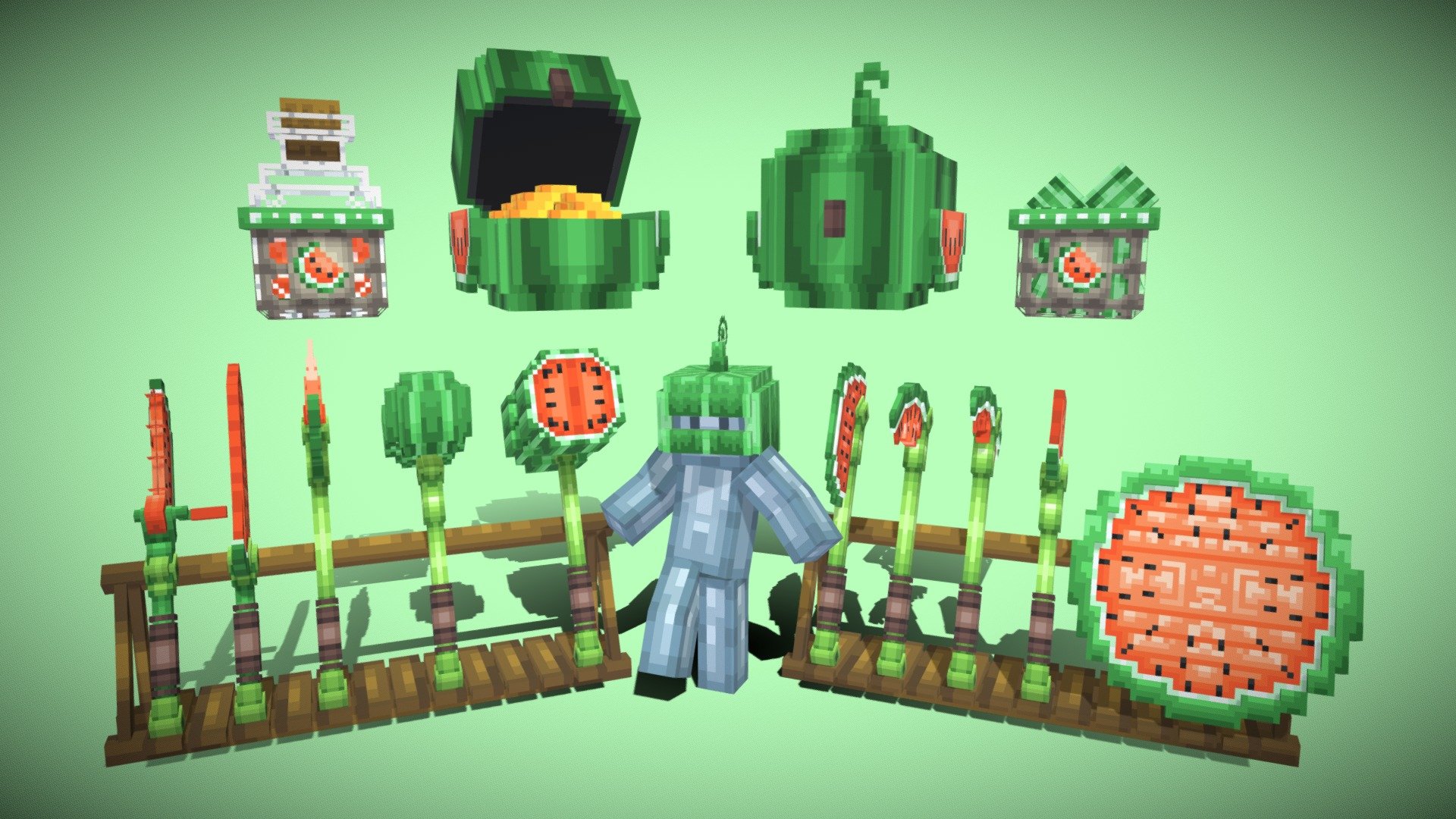 Watermelon Juice - 3D model by Mr.Cat (@MoneYPE) 3d model