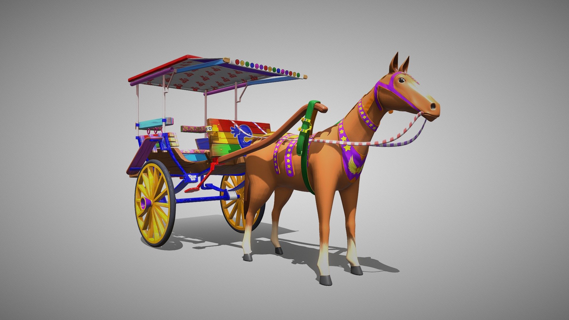 delman - Buy Royalty Free 3D model by Verdant (@verdant.stu) 3d model