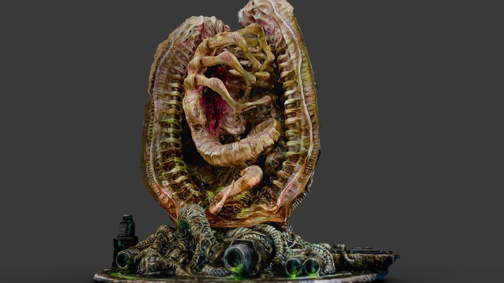 Photogrammetry is the science and technology of obtaining reliable information about physical objects and the environment through the process of recording, measuring and interpreting photographic images and patterns of electromagnetic radiant imagery and other phenomena. Digital image capturing and photogrammetric processing includes several well defined stages, which allow the generation of 2D or 3D digital models of the object as an end product. The models obtained contain pre-generated shadows present on the object in reality.



Contact me for any other requests, formats or obj in different polygons count.


Photogrammetry scan HDpoly : 362434 faces, 181868 vertices Texture 4096x4096 px Obj - Alien Egg Horror - Buy Royalty Free 3D model by Les illusions digitales (@lesillusionsdigitales) 3d model