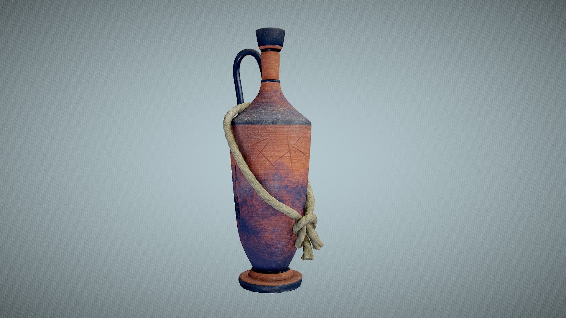 Based on ancient greek vessel for olive oil 3d model