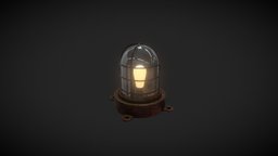 old industrial light vintage, industrialdesign, old_products, environment-assets, assets-game, substancepainter, substance, gameasset, light