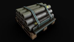 Industrial Pipes pipes, props, substancepainter, substance, gameart, industrial