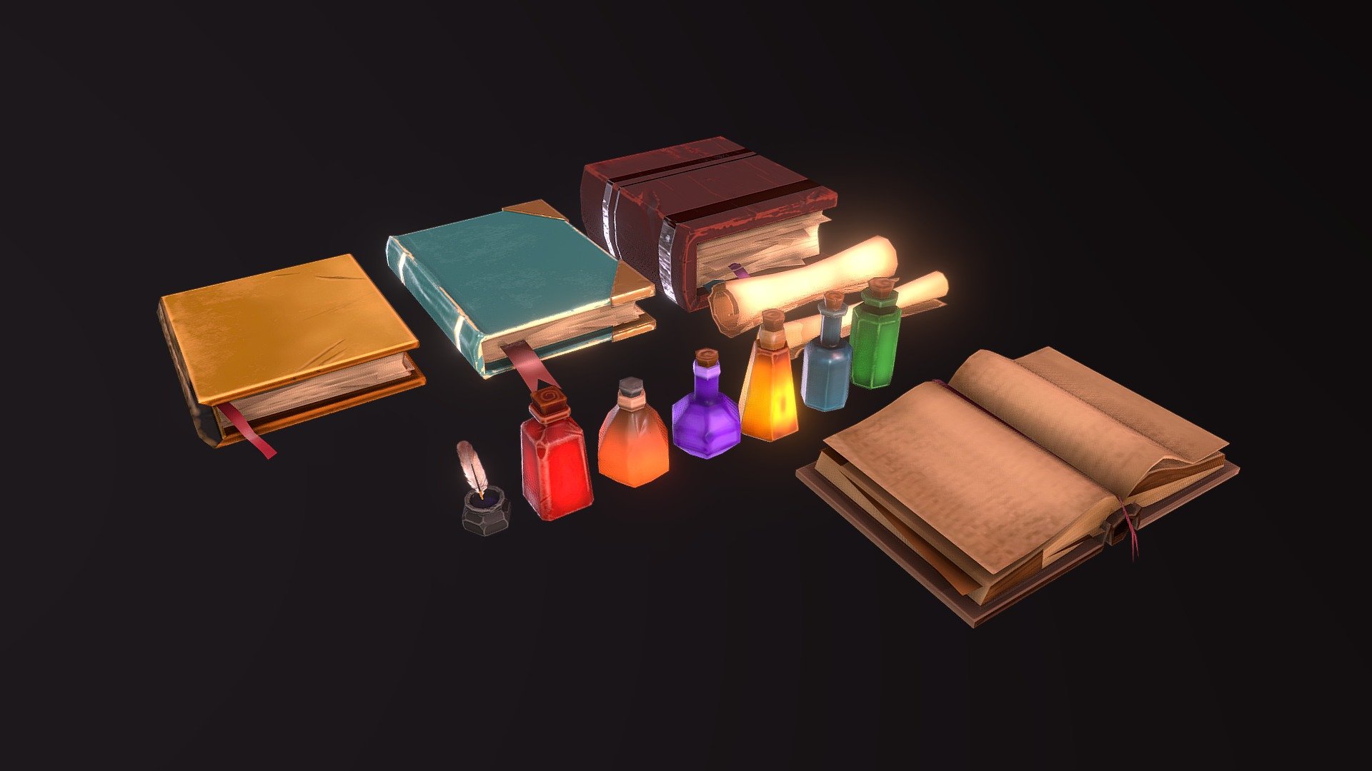 Few props for personal project
Instagram: https://www.instagram.com/hamstrissimo/ - Stylized props set - 3D model by Oleaf (@homkahom0) 3d model