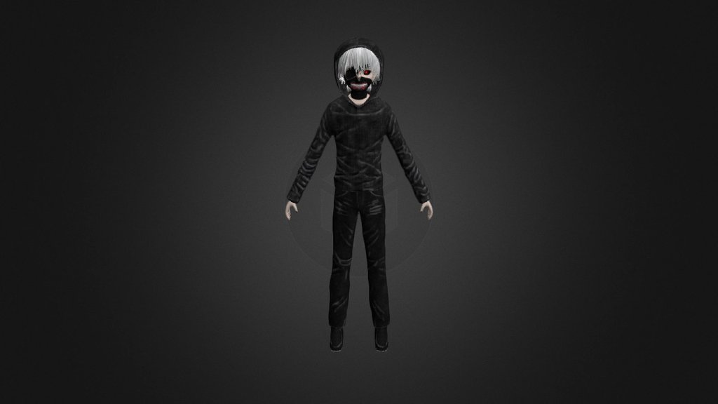 I made Kaneki Ken from Tokyo Ghoul in 3D.

Programs used:
-Cinema 4D
-Zbrush
-UVLayout
-Substance Painter

This is model was made for my 3D modeling exam. I struggeled getting the materials to export properly from Cinema 4D, so the shading might look a bit flat. But I'm fairly happy with the model overall. There's still tons of things I could have done better, so I'll try to improve on them in the future.

-Headstub AKA Svein-A - Kaneki Ken Hoodie [Tokyo Ghoul] - 3D model by Headstub 3d model