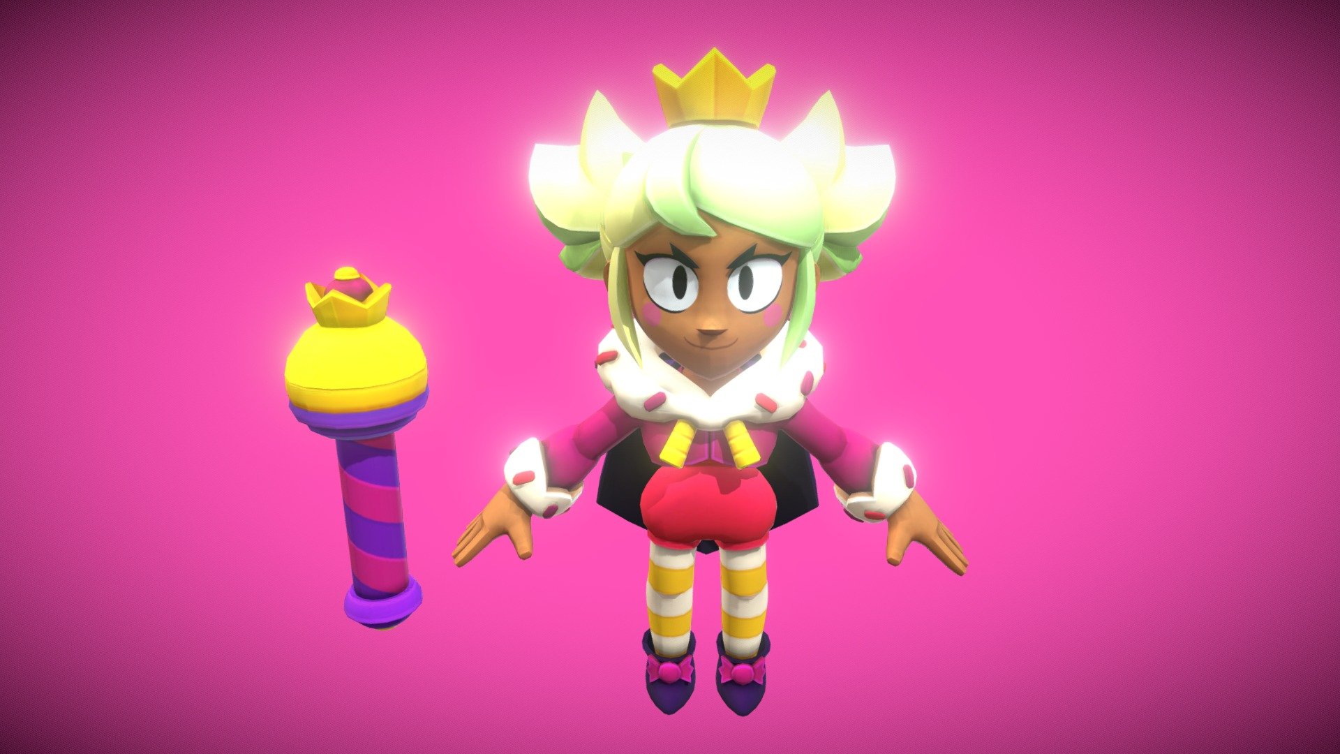 Mandy from Brawl Stars! - Mandy t-pose Brawl Stars - Download Free 3D model by shertiku 3d model