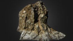 Rock wall realistic, rocky, rocky-mountains, photoscan, photogrammetry, stone, rock, wall