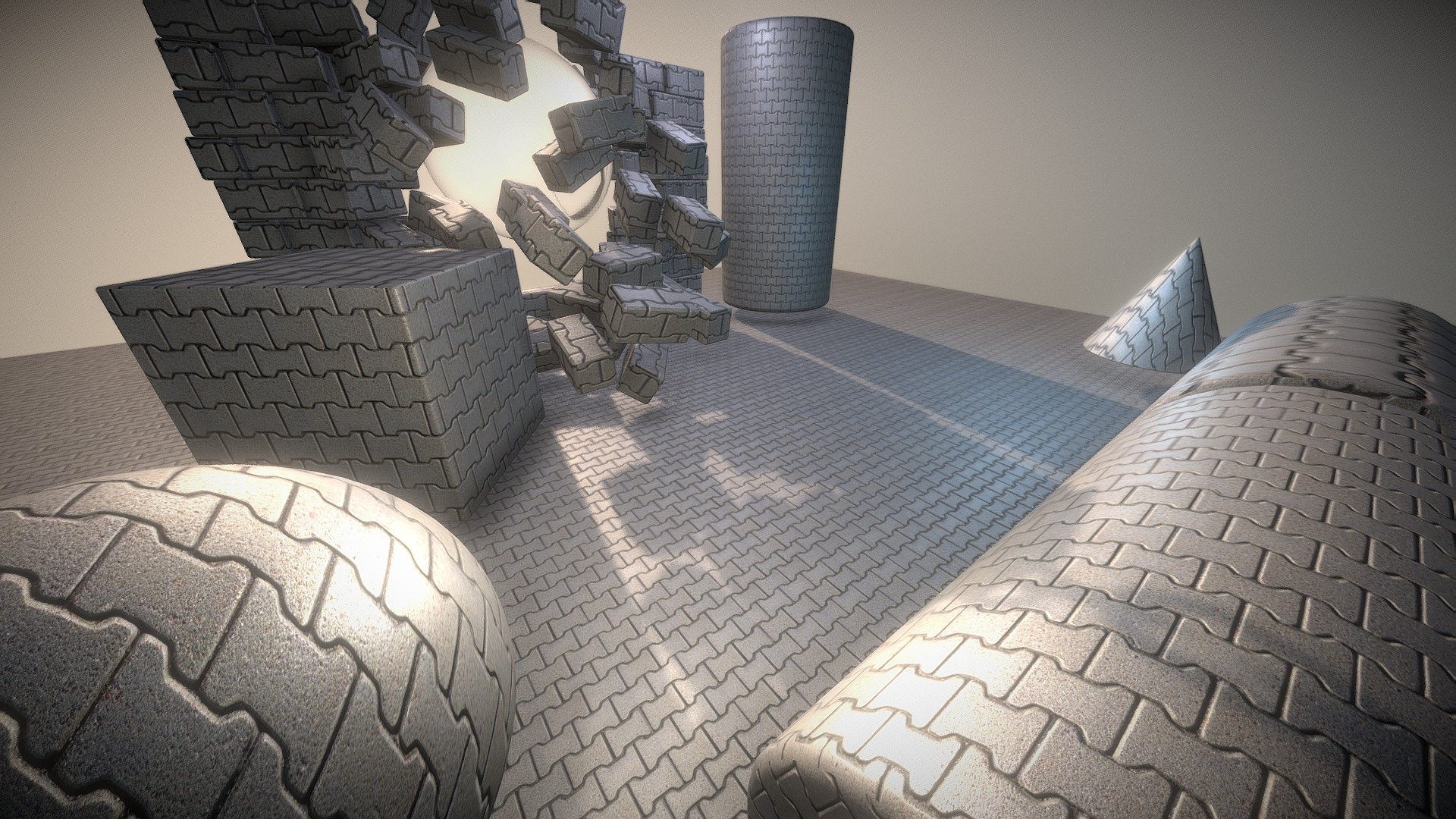 Here is another seamless and tileable texture-set for cobblestone.



Texture size 4k. 

Texture types included:




Colormap

Normalmap

Ao

Cavity

Photographed and later edited with Blender 3d model