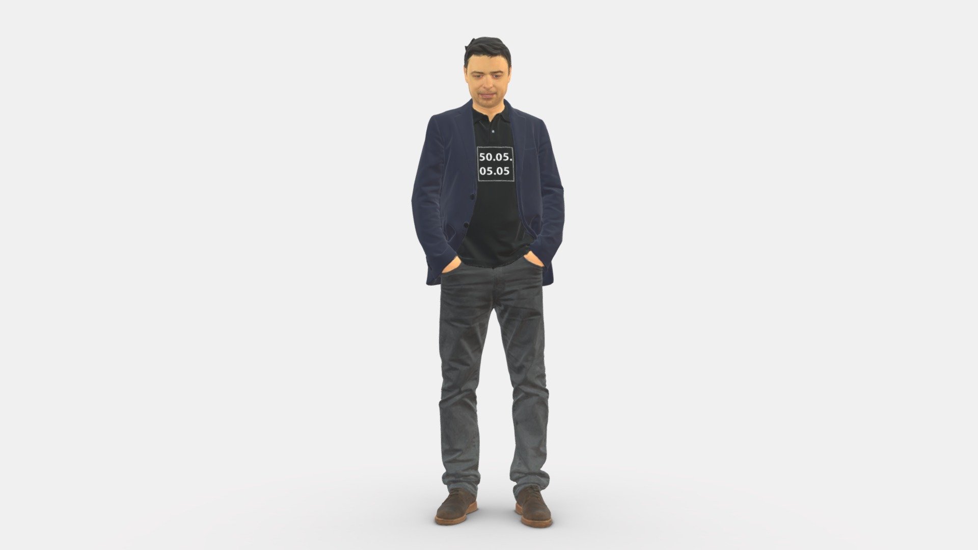 We provide unique 3d scanned models with realistic proportions for closeup and medium-distance views in artworks, paintings and classes. As well as architectural visualization projects.

Main features:




high-end realistic 3d scanned model;

realistic proportions;

highest quality;

low price;

saves you time for more time in landscaping and interiors visualization.

FEATURES 




3d scanned model 

Extremely clean

Edge Loops based

smoothable

symmetrical

professional quality UV map

high level of detail

high resolution textures

real-world scale

system unit: cm

TEXTURES 




Textural Resolution: 4096 x 4096

Color Map

The model is suitable for stereolithography 3d printing 

The model is also ready for fullcolour 3d printing - Man with number on t-shirt 0458 - Buy Royalty Free 3D model by 3DFarm 3d model