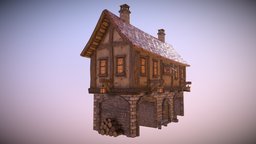 Cartoon House 3 unity, unity3d, cartoon, gameasset, house, village