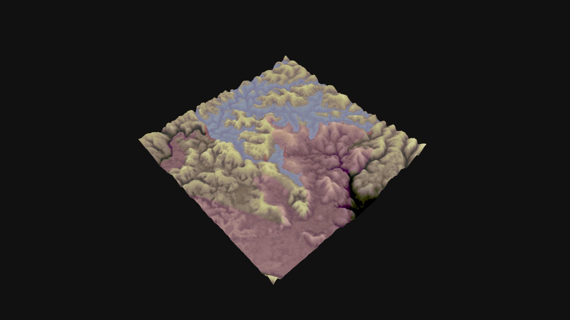 Xe Pian Xe Namnoy Dam failure in Laos, July 2018. Following this world-headline disaster the site was posted off limits by the Lao government and Korean contractor. I prepared this textured 3D image as a diagnostic aid to evaluate the cause of the failure. It shows the siting of the saddle dam, click on 1, on the edge of an unstable lava flow. http://bit.ly/2KzWOIA - a 2018 Lao dam disaster - Download Free 3D model by dickmeehan 3d model