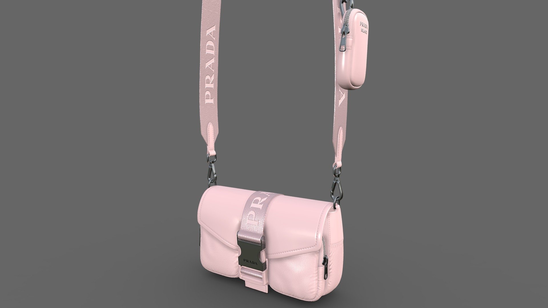 Model created with 3ds Max and Textured in 4K

** Optimized for games like Second Life, Sims4**

Real-world scale

This a high quality, photo real model that will enhance detail and realism to any of your rendering projects. The model has a fully textured. Renders have no postprocessing.




Features:

High quality polygonal model, correctly scaled for an accurate representation of the original object.
No special plugin needed to open scene.
Model does not include any backgrounds or scenes used in preview images.

PBR MetallRoughness (BaseColor, Metallic, Height, Normal, Roughness )

instagram @3dmonk_design_studio - Prada Pocket nylon and brushed leather bag - Buy Royalty Free 3D model by 3DMonk 3d model