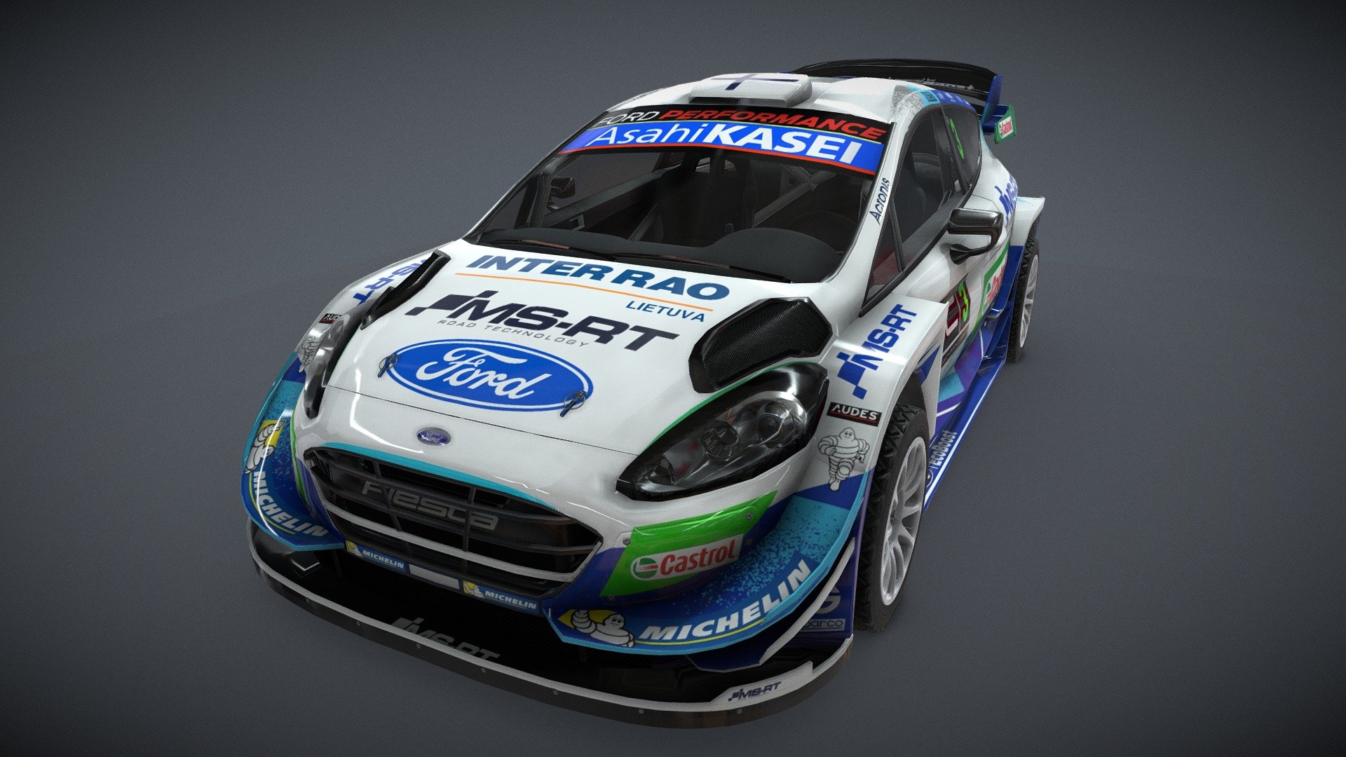 2020 Ford Fiesta Wrc M - 3D model by Pavel Cherkasov (@PavelCherkasov) 3d model