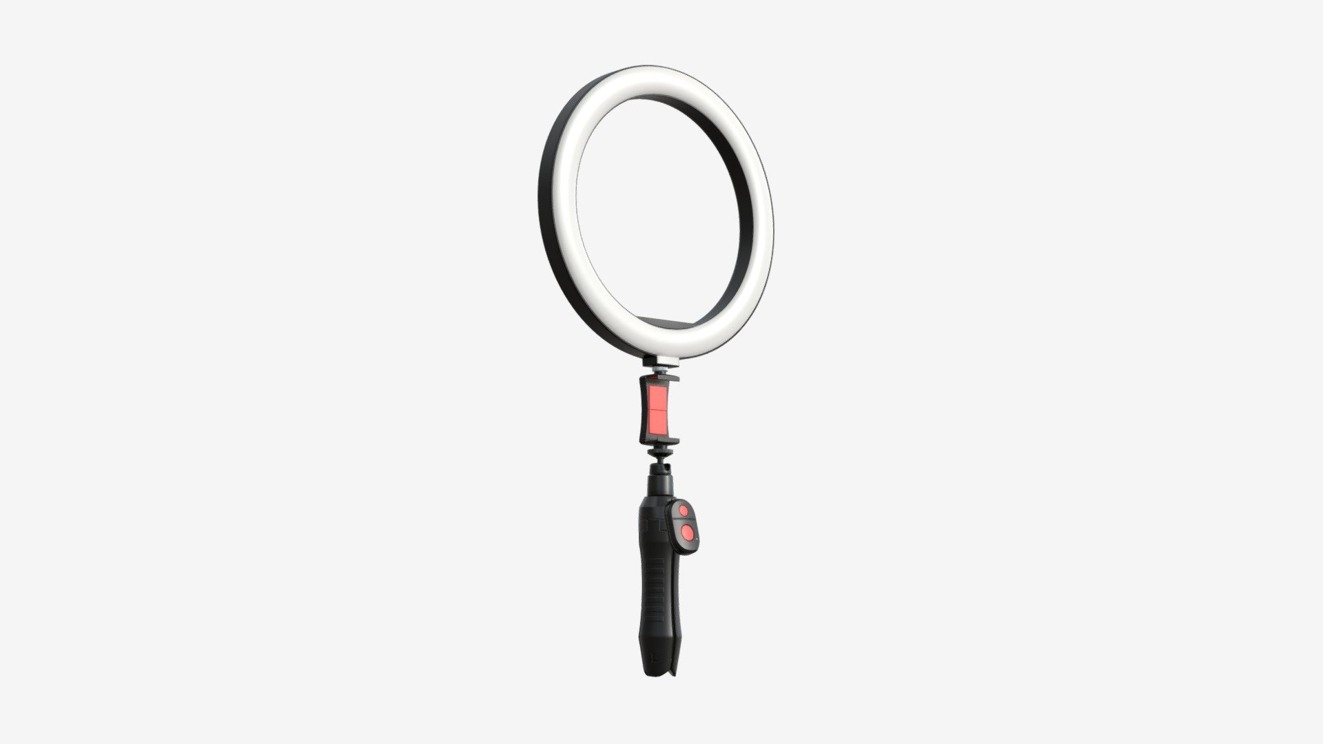 Live streaming tripod with lamp 01 - Buy Royalty Free 3D model by HQ3DMOD (@AivisAstics) 3d model