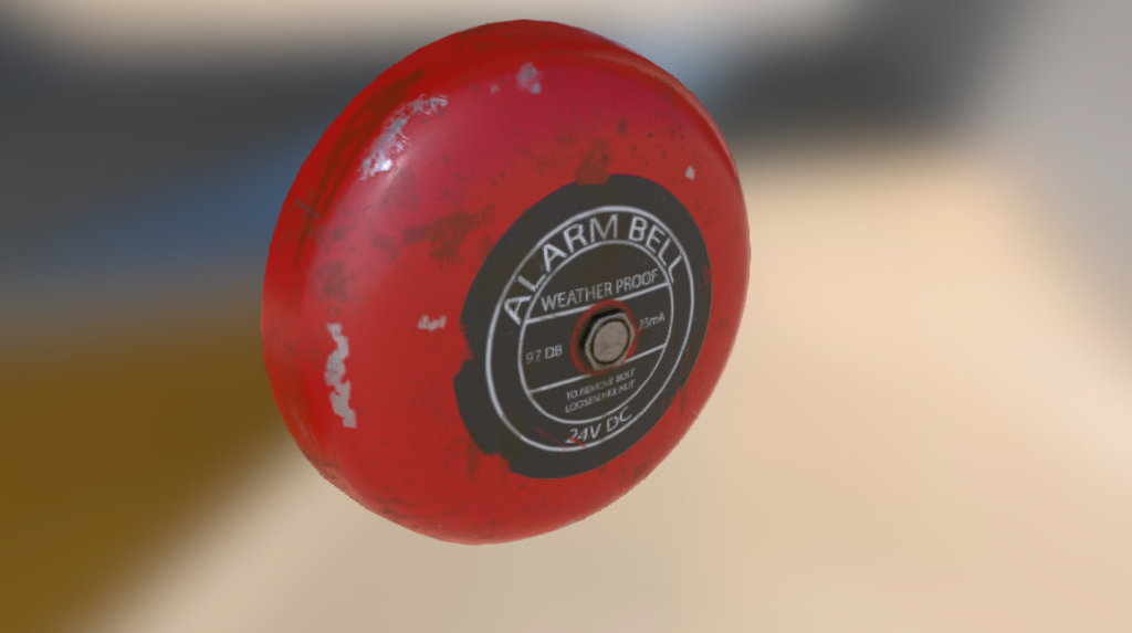 Fire Alarm Bell - 3D model by greggdaly 3d model