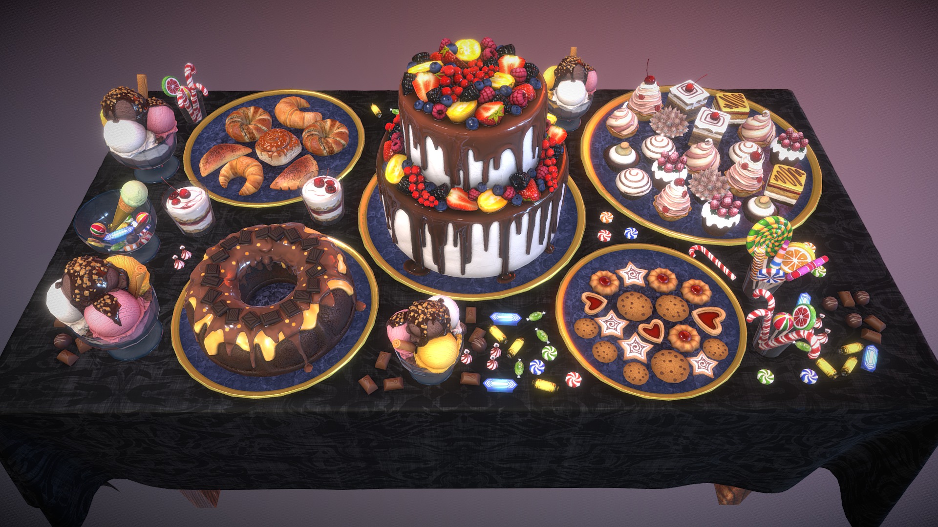 Made by Julia Prokshina. Cake is a lie 3d model