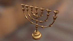 Menorah candlestick, bible, moses, menorah, golden-lampstand