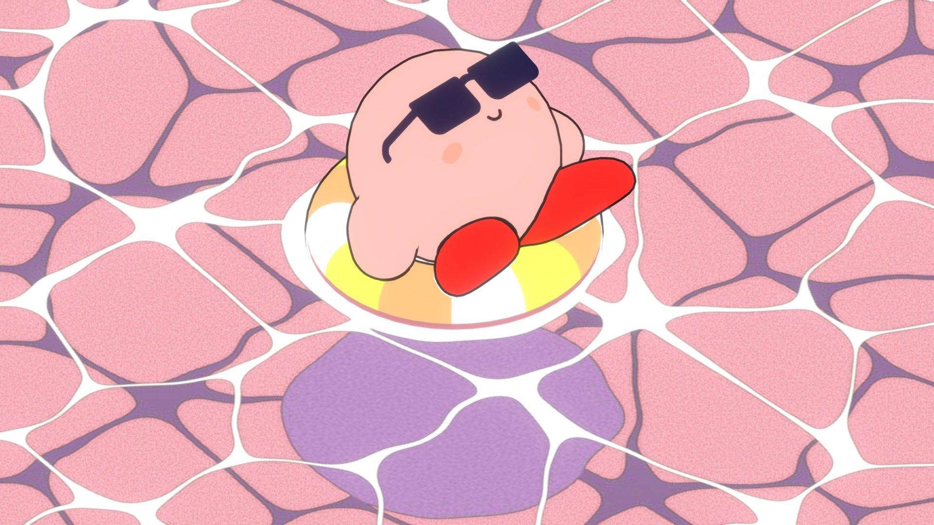 Summertime Kirby ☀ - Buy Royalty Free 3D model by Hayden VanEarden (@hayden8or) 3d model