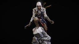 Assassins Creed III scanning, assassin, hero, assassins, creed, killer, scanned, connor, assassinscreed, fotogrametria, fotogrammetry, kenway, assassins-creed, 3deveryday, axe-lowpoly, assassins-creed-3d, realitycapture, 3d, scan, axe, rock, highpoly, radunhageidu