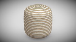 Round Pouf fait a la main exterior, shogun, ottoman, rough, natural, handmade, wicker, rope, round, resin, boho, pouf, saopaulo, jute, weaving, footstool, resinwicker, pouffaitalamain, shogunpouf, poufdejardin