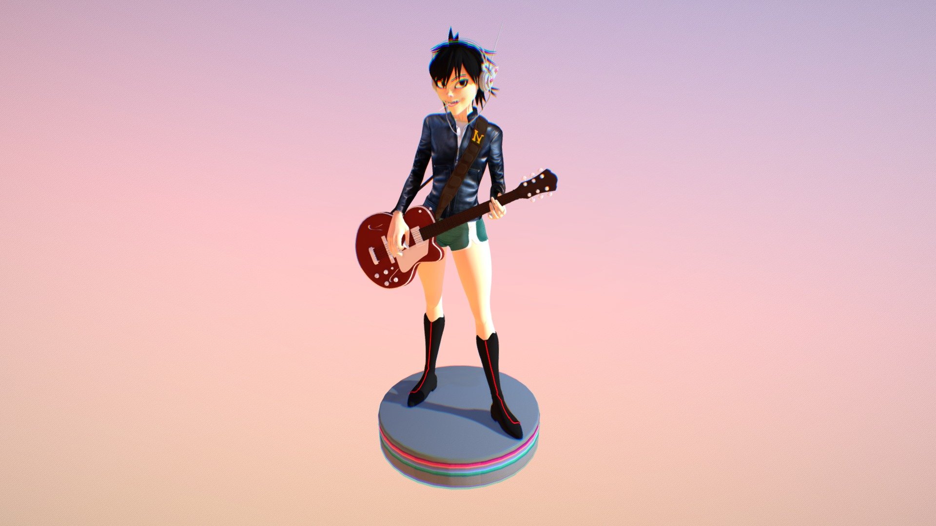gorillaz 3d model &ldquo;Noodle