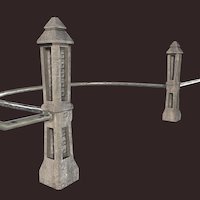 metal fence 3 substancepainter, substance