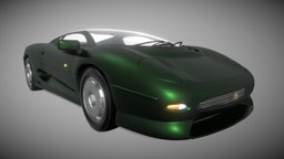 Jaguar XJ220 supercar, sportscar, jaguar, v6, racecar, v12, jag, silverstone, xj220, fastcar, car, greencar, twr, jaguarxj220