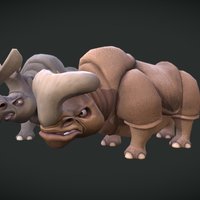 Carl N Frank iceage, lowpoly, gameart