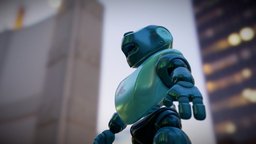 Ani robot bear, toy, future, pet, android, si-fi, character, modeling, cartoon, model, futuristic, gameasset, animal, characterdesign, robot, space