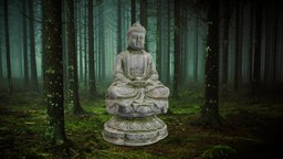 Buddha Statue buddha, ue4, dhyana, mudra, pbrtexture, pbr-texturing, unity, low-poly, 3d, scan, 3dscan, gotama, dhyana-mudra, noai