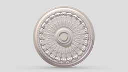 Classic Ceiling Medallion 15 kit, room, exterior, element, ceiling, architectural, ornament, molding, cornice, classic, medallion, gothic, bash, decor, corbel, details, rosette, classical, kitbash, finishes, pilaster, cartouche, acanthus, 3d, design, house, home, decoration, interior, temple