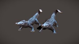 Crocodile toy photogrammetry model retopology, marmosettoolbag, photogrammetry, blender