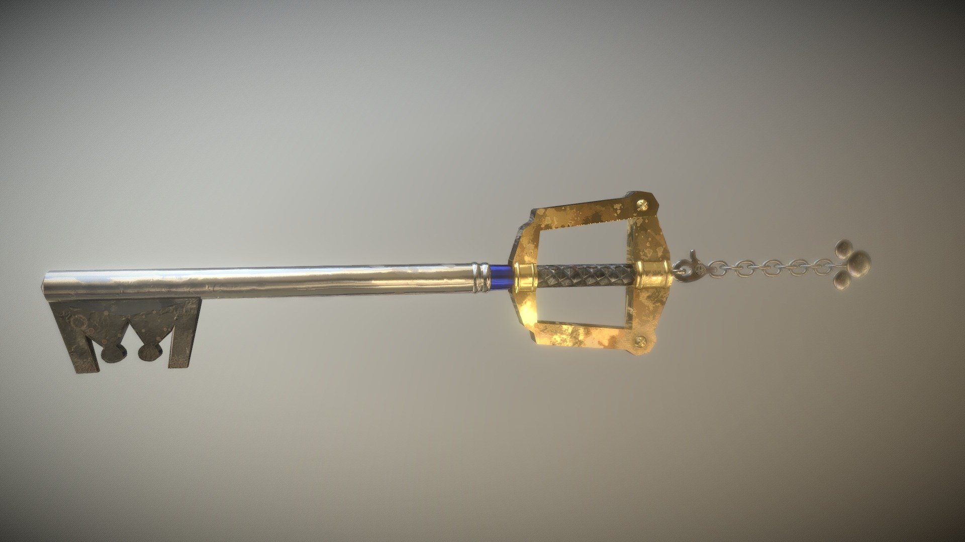 Sora's Keyblade from Kingdom Hearts - The Keyblade - 3D model by RMBehan 3d model