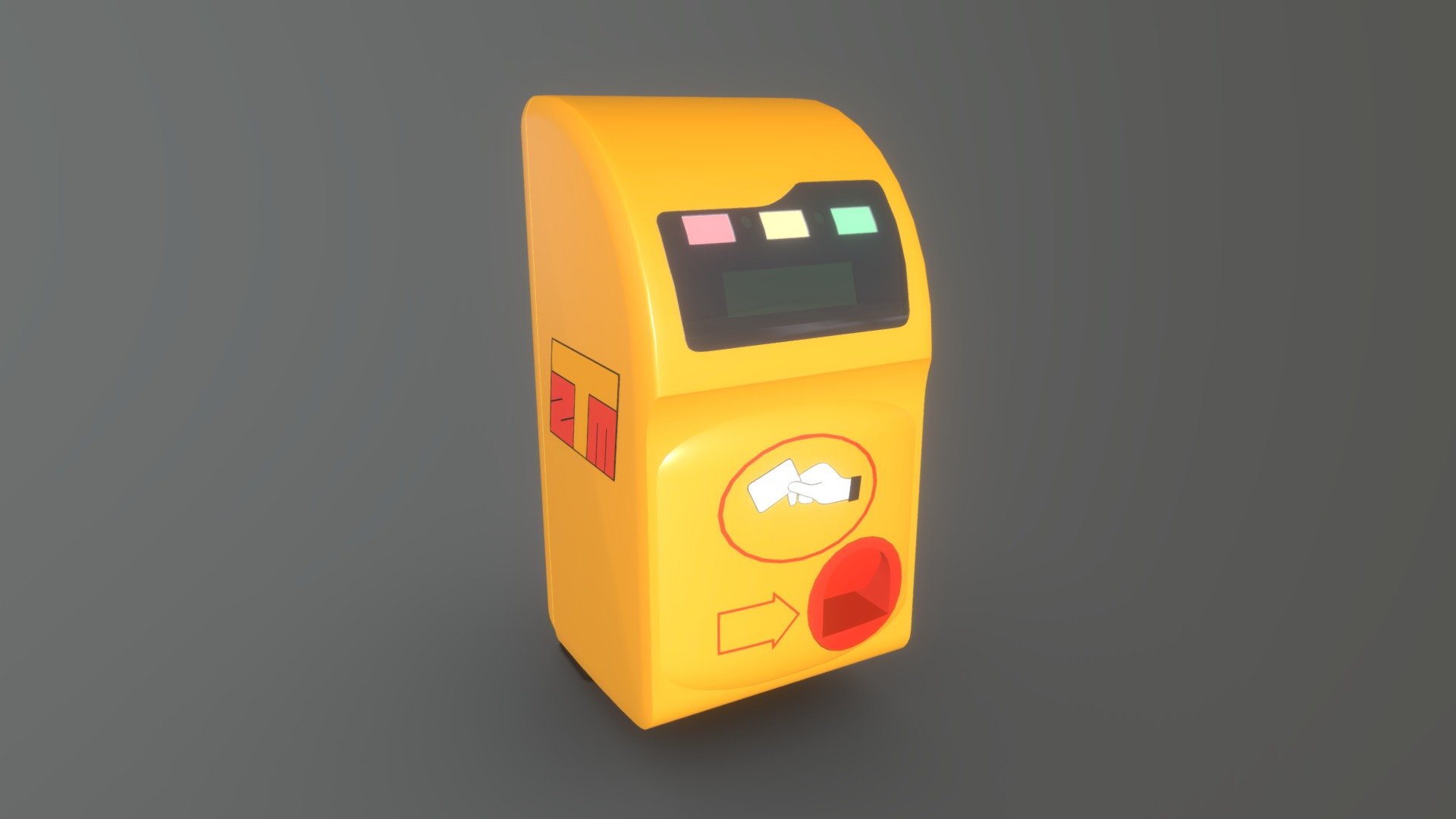 Kasownik ZTM Warszawa | ZTM Warsaw Validator - Kasownik ZTM Warszawa | ZTM Warsaw Validator - Download Free 3D model by KolorowyAnanas 3d model