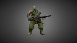 Tank Sketch Fab Test 04 Baked animation