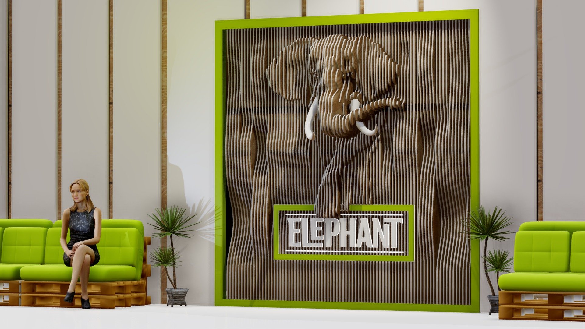 Sculpture Elephant - Carlsberg - 3D model by haykel-shaba (@haykel1993) 3d model